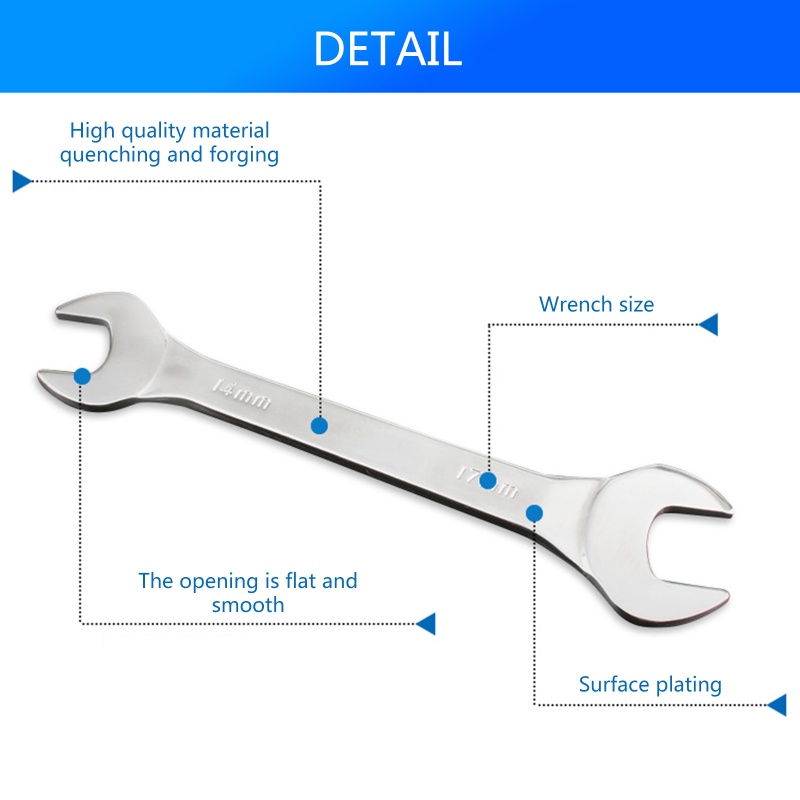 Cờ Lê Cầm Tay Bằng Thép Carbon Cao Cấp Đa Năng Tiện Dụng