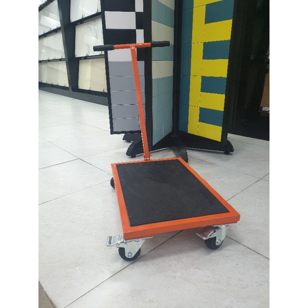 Xe kéo 1 càng tự chế tải trọng300kgs, bánh siêu chắc khỏe, sàn nan, tặng sàn lót 2 mặt:ván ép và cao su non chống trượt.