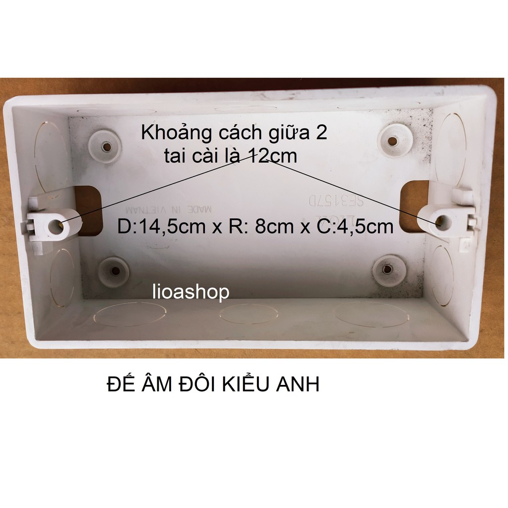 ĐÉ ÂM ĐÔI - ĐẾ NỔI ĐÔI LIOA CHO MẶT ĐÔI KIỂU ANH.