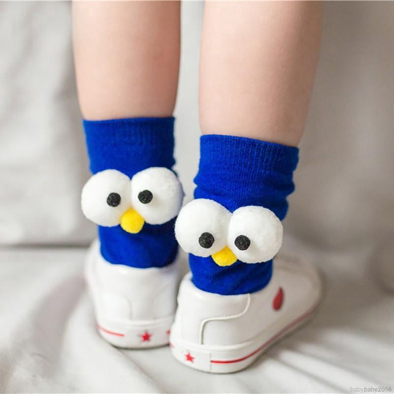 Tất cotton êm ái kiểu dáng hoạt hình dễ thương cho bé
