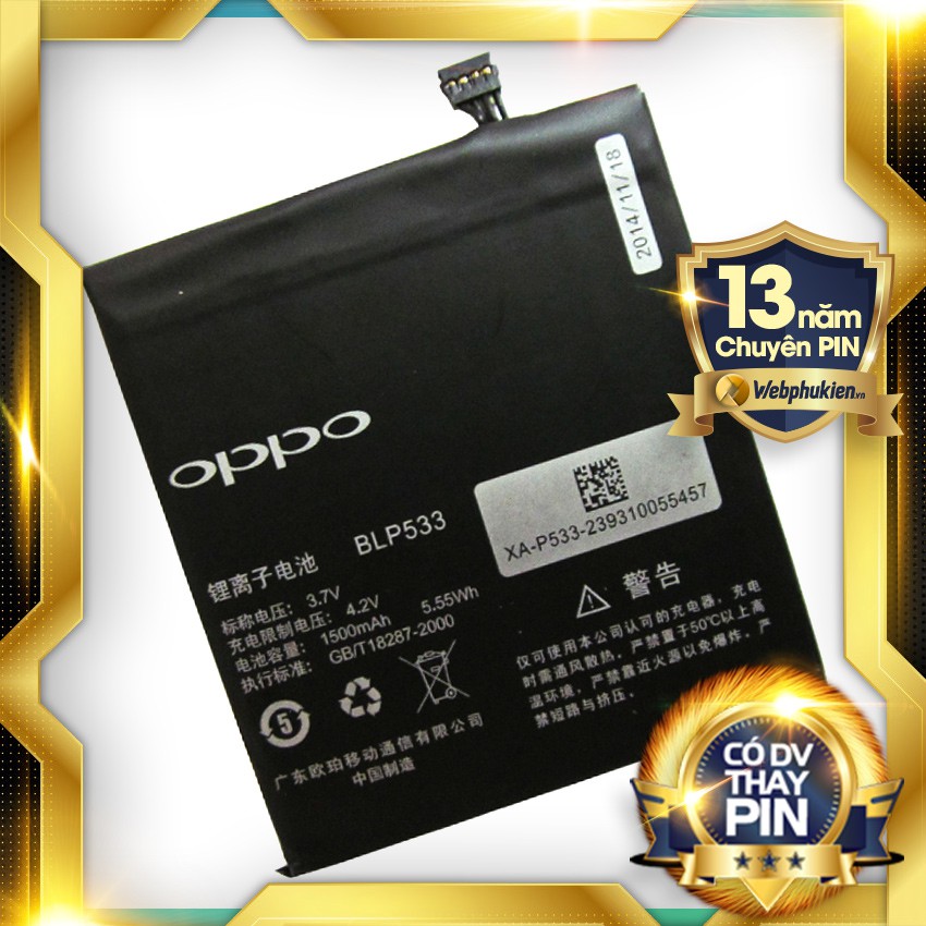 Pin zin cho Oppo Finder X907 (BLP533) - 1500mAh
