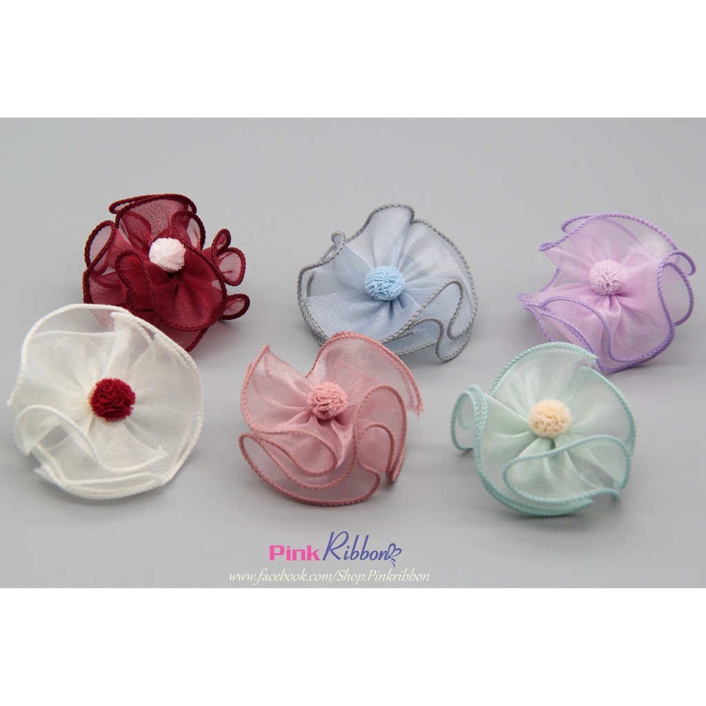 SET 4M - Ruy băng voan viền bèo bô đê 6cm