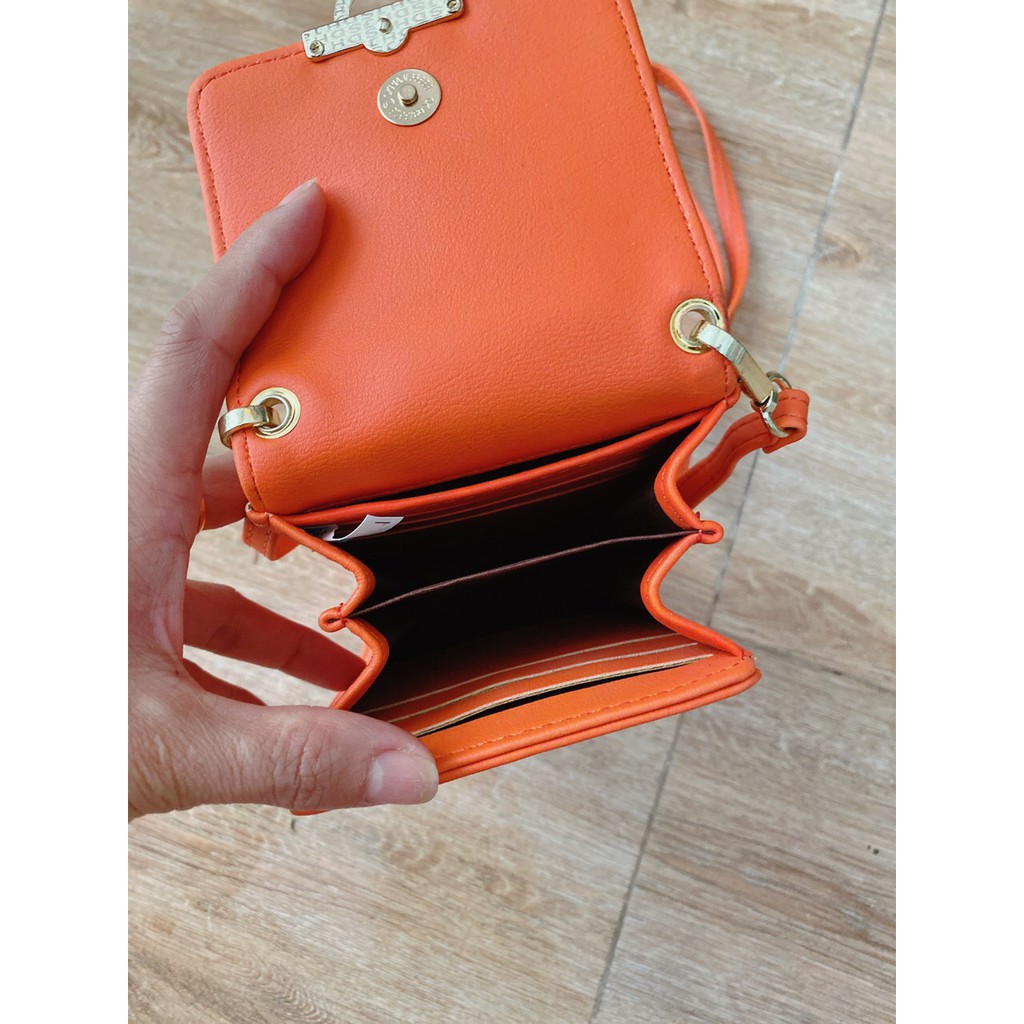 Túi da đeo chéo bỏ điện thoại sang chảnh dáng đứng Rosabell