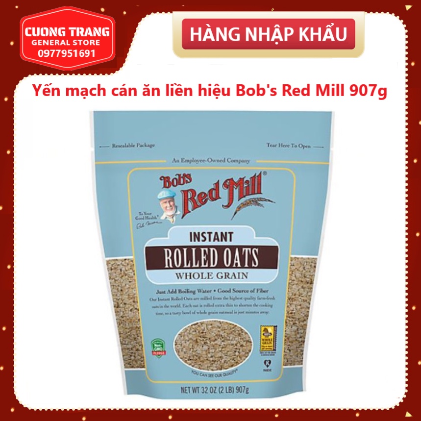 Yến mạch cán ăn liền Bob's Red Mill 907g