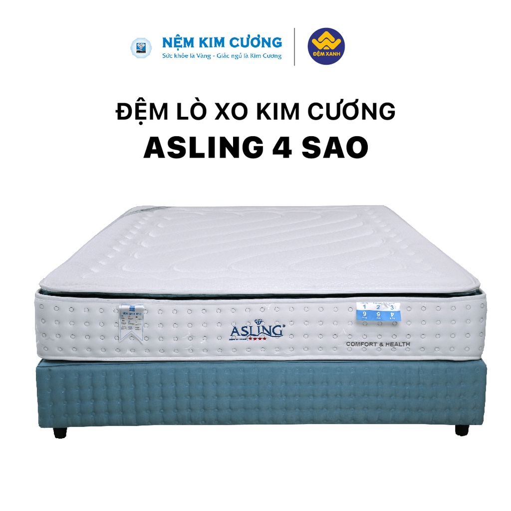 Đệm lò xo Kim Cương AsLing 4 sao