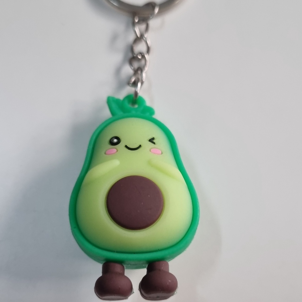 Móc Khóa Hình Trái Bơ Avocado Màu Xanh Lá Dễ Thương Treo Cặp Sách Balo Xe Chìa Khóa Dễ Thương Hàn Quốc