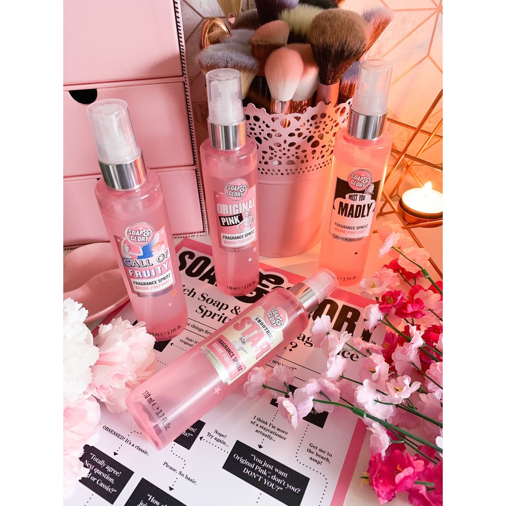Xịt thơm cơ thể nước hoa body mist Soap & Glory Fragrance Spritz 110ml