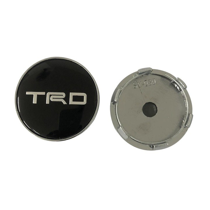 Logo chụp mâm, vành xe ô tô Toyota Fortuner TRD bản thể thao - Đường kính 60mm - TRD-60