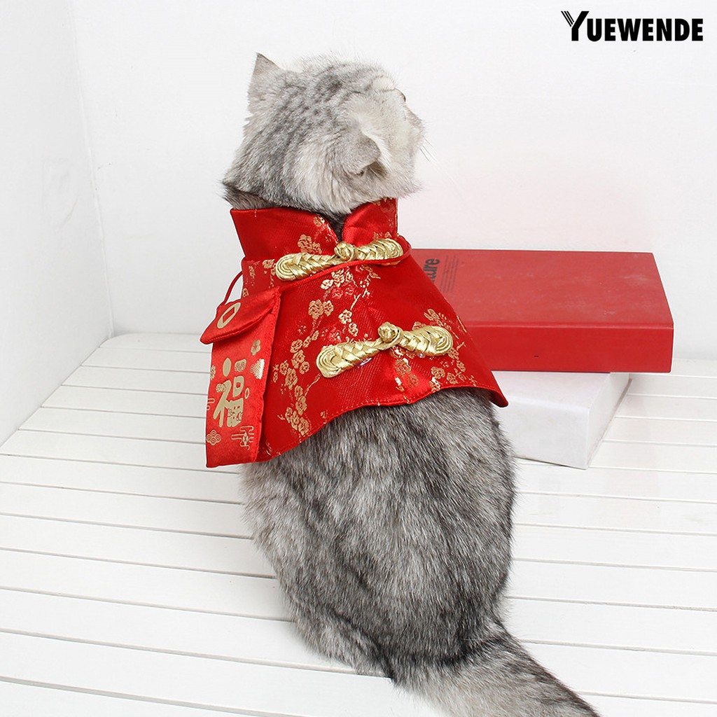 Áo Choàng Giữ Ấm Cho Thú Cưng Phong Cách Trung Hoa