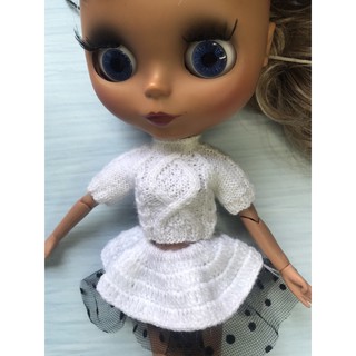 Áo len vặn thừng cho búp bê