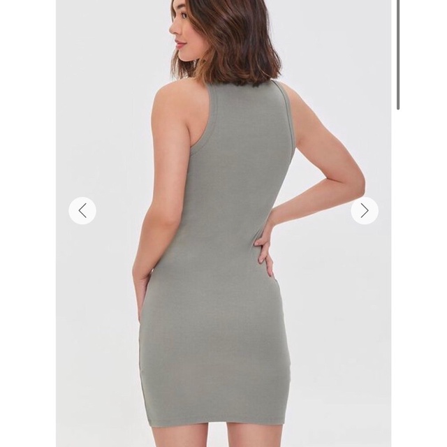 Đầm body gân sát nách F21 xuất xịn