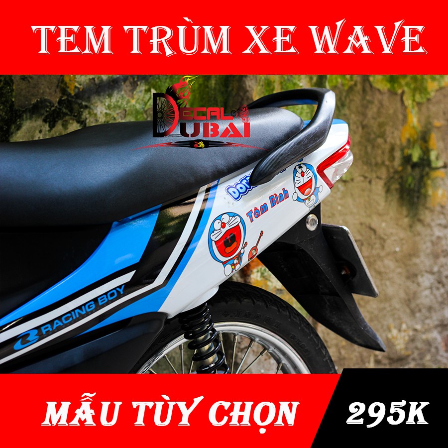 Tem Trùm Wave Xanh Trắng Doremon