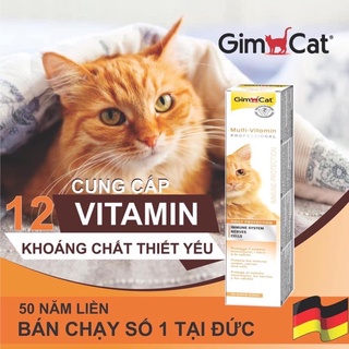 GEL DINH DƯỠNG GIMCAT 12 LOẠI VITAMIN TĂNG CƯỜNG KHÁNG THỂ CHO MÈO 50G