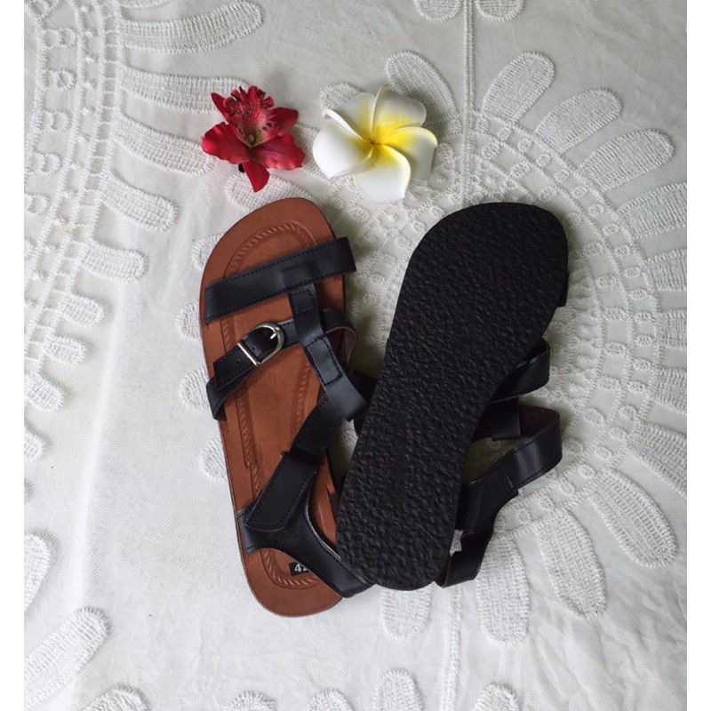 [BIG SIZE ĐẾN 42] Sandal Nữ/ Giày Xăng-đan Nữ Hội An Da PU Thời Trang Hàn Quốc Size 38-42 - Lucky Girl shop