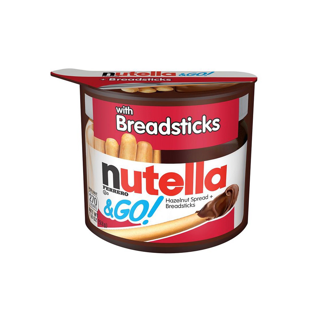 [Mã GROSALEHOT giảm 8% đơn 250K] [USA]Combo 5 Hộp Nutella Bánh Que Chấm Chocolate (53gr/h)