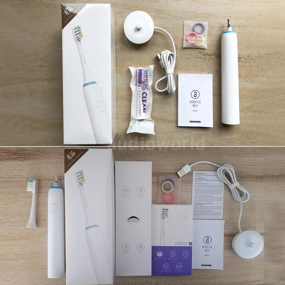 AIDO♦Xiaomi Soocare Soocas Waterproof Electric Toothbrush X1 Rechargeable Sonic Toothbrush Upgraded 