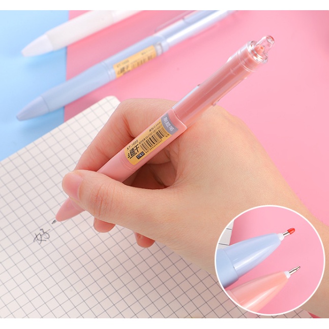 Bút Bi Mực Đen Nhanh Khô Ngòi 0.5mm