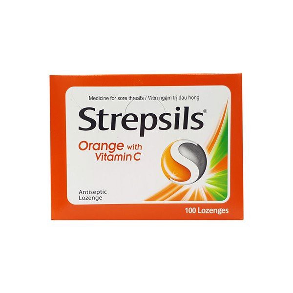 STREPSIL Viên Ngậm Thái Giúp Giảm Đau Họng, Rát Họng Đủ Vị Hộp 24 Viên.