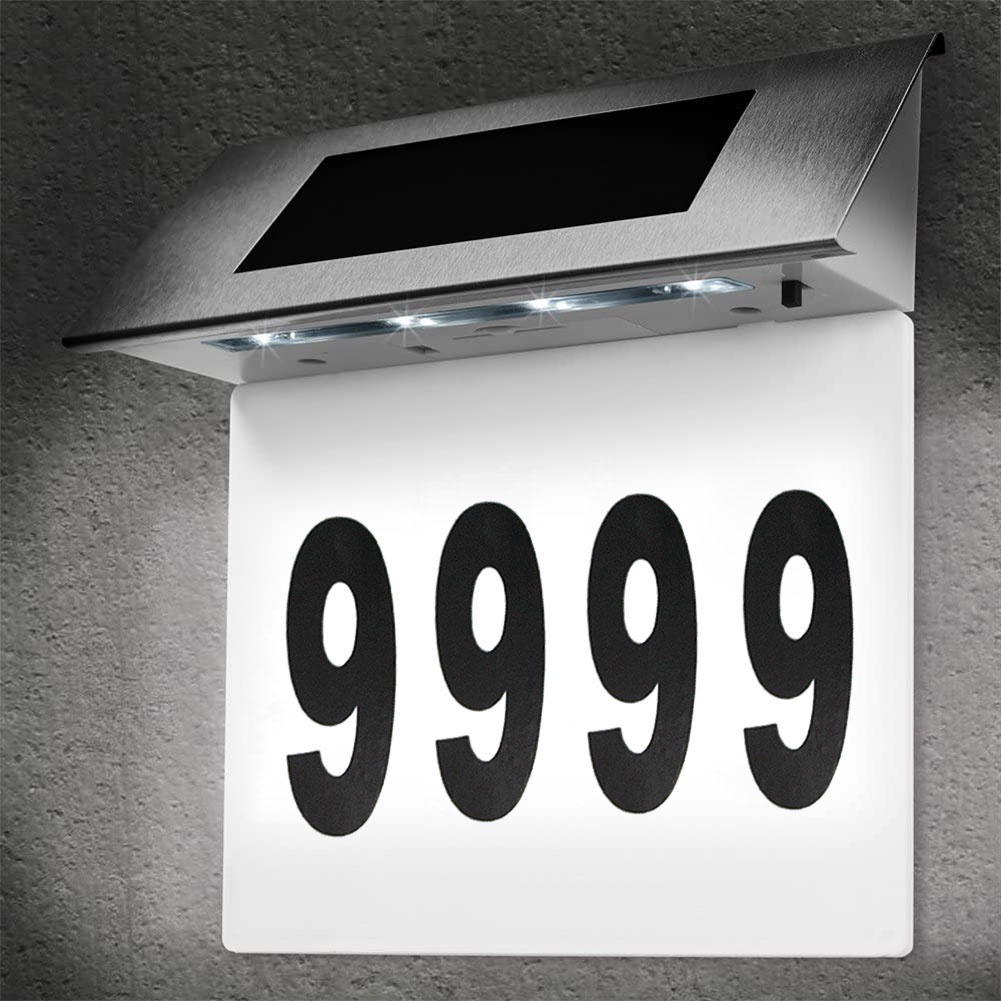 Đèn LED Bằng Thép Không Gỉ Sử Dụng Năng Lượng Mặt Trời Trang Trí Nhà Cửa