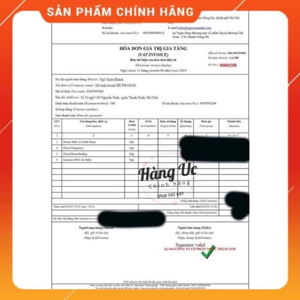 Viên uống Elevit DHA Úc dành cho mẹ bầu và sau sinh chính hãng shopnguyenanh88