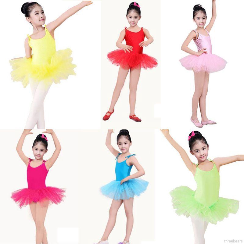 Đầm múa Ballet hai dây phối lông mềm mại cho bé gái