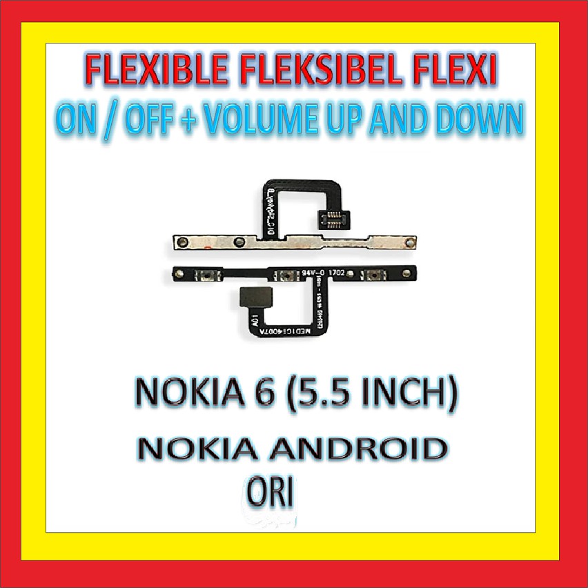 Công Tắc Bật / Tắt Điện Thoại Nokia 6 Android 5.5 Inch 909904