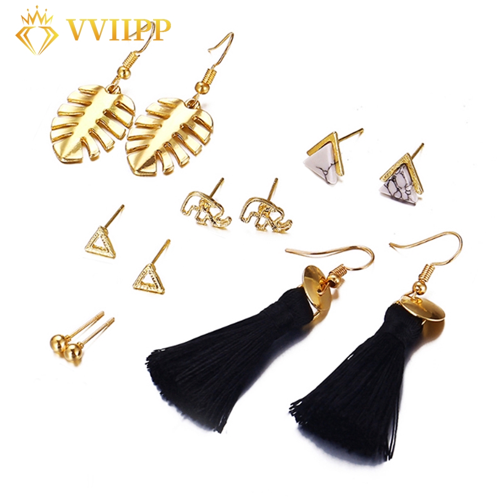 Khuyên tai tua rua phong cách vintage thời trang cho nữ