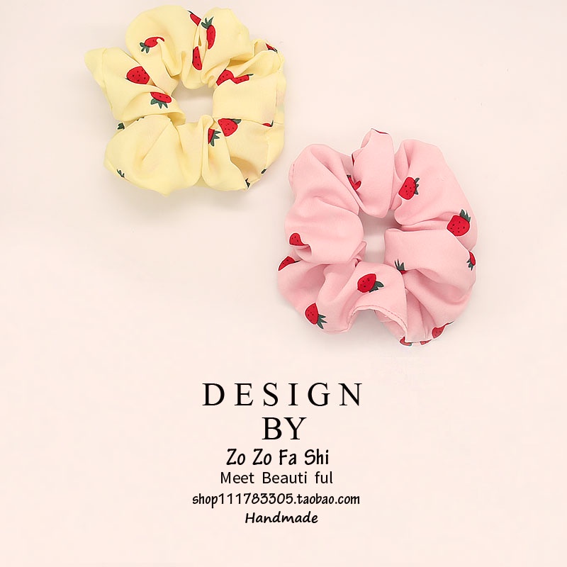 Dây Buộc Tóc Cao Su Cỡ Lớn Phong Cách Hàn Quốc Đơn Giản Xinh Xắn