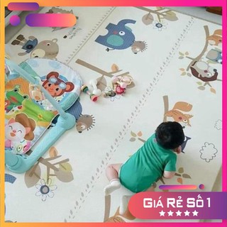 Thảm xốp gấp gọn 2 mặt xpe hàn quốc 1m8*2m chống thấm chống trơn trượt