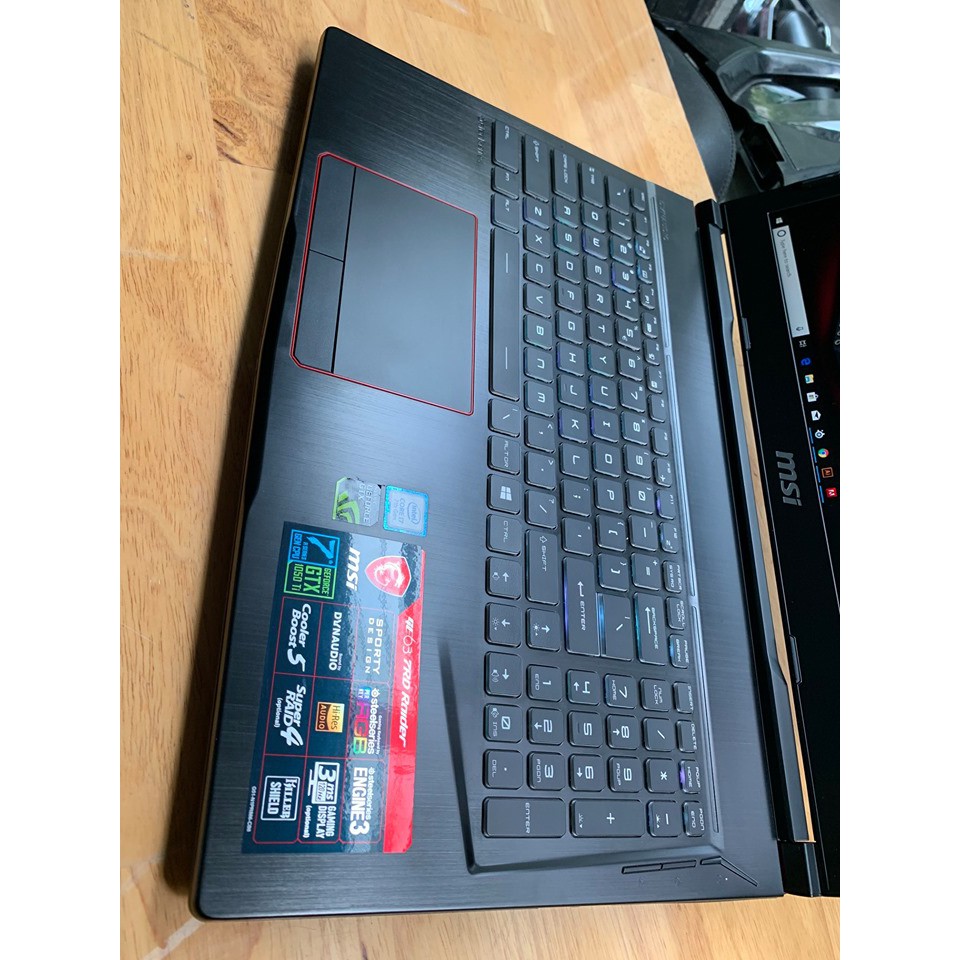 Laptop Gaming MSI GE63 7RD raider, i7 7700HQ, 256G +1T, GTX 1050Ti = 4G, 99% | BigBuy360 - bigbuy360.vn