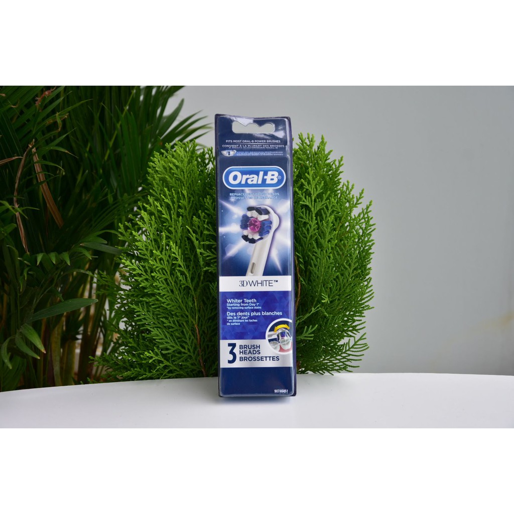 Set 3 đầu bàn chải điện thay thế Oral-B, cho tất cả các dòng bàn chải điện Oral-B | BigBuy360 - bigbuy360.vn