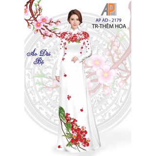 Vải áo dài in hình hoa phượng
