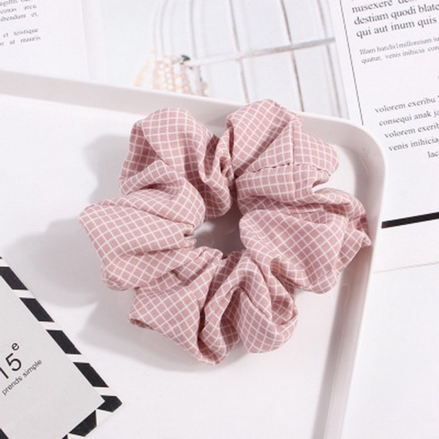 Dây Scrunchies cột tóc style hàn quốc vải satin( hàng nhập)