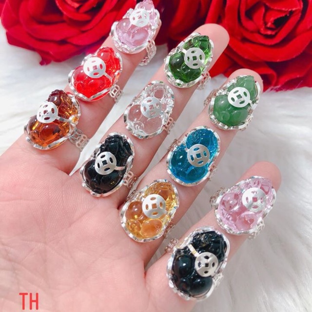 Nhẫn nữ bạc ta THJ-Nhẫn nghê cõng tiền tài lộc , thịnh vượng