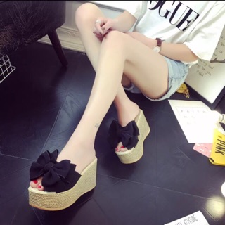 Giày dép đế xuồng quai nơ