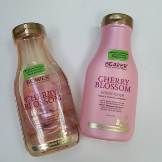 DẦU GỘI XẢ BEAVER NGĂN DẦU SIÊU DƯỠNG CHERY BLOSSOM 350ML