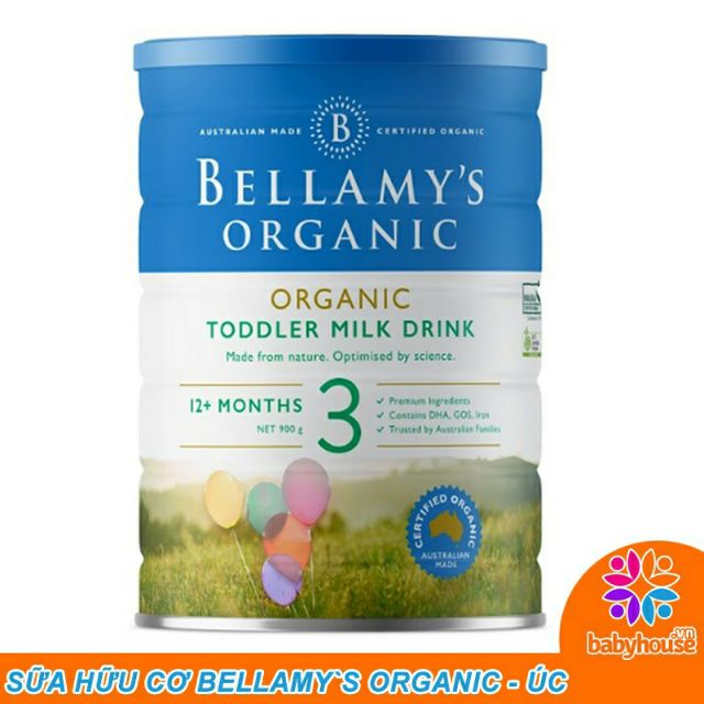 | CHÍNH HÃNG | QUÀ TẶNG | Sữa bellamy Organic số 3 tặng túi cháo ăn dặm trái cây nghiền Bellamy