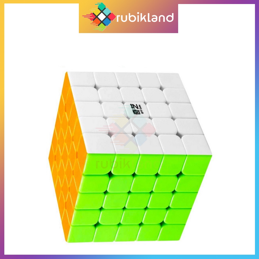 Rubik 5x5 QiYi Qi Zheng S Rubic 5 Tầng Stickerless Không Viền 5x5x5 Đồ Chơi Trí Tuệ