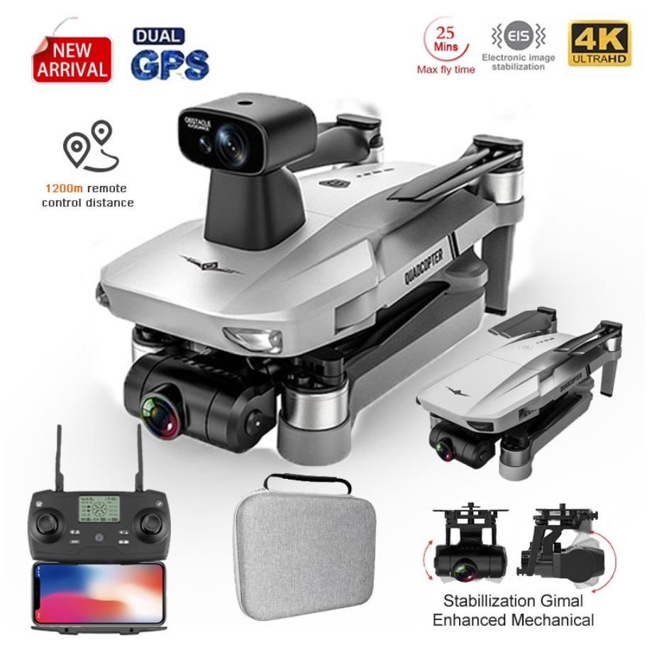 Flycam Camera 4K KF102 Max có OAS Cảm Biến Tránh Vật Cản, Thời Gian Bay 25 Phút, Tầm Xa 1200m, Không Chổi Than, GPS, EIS