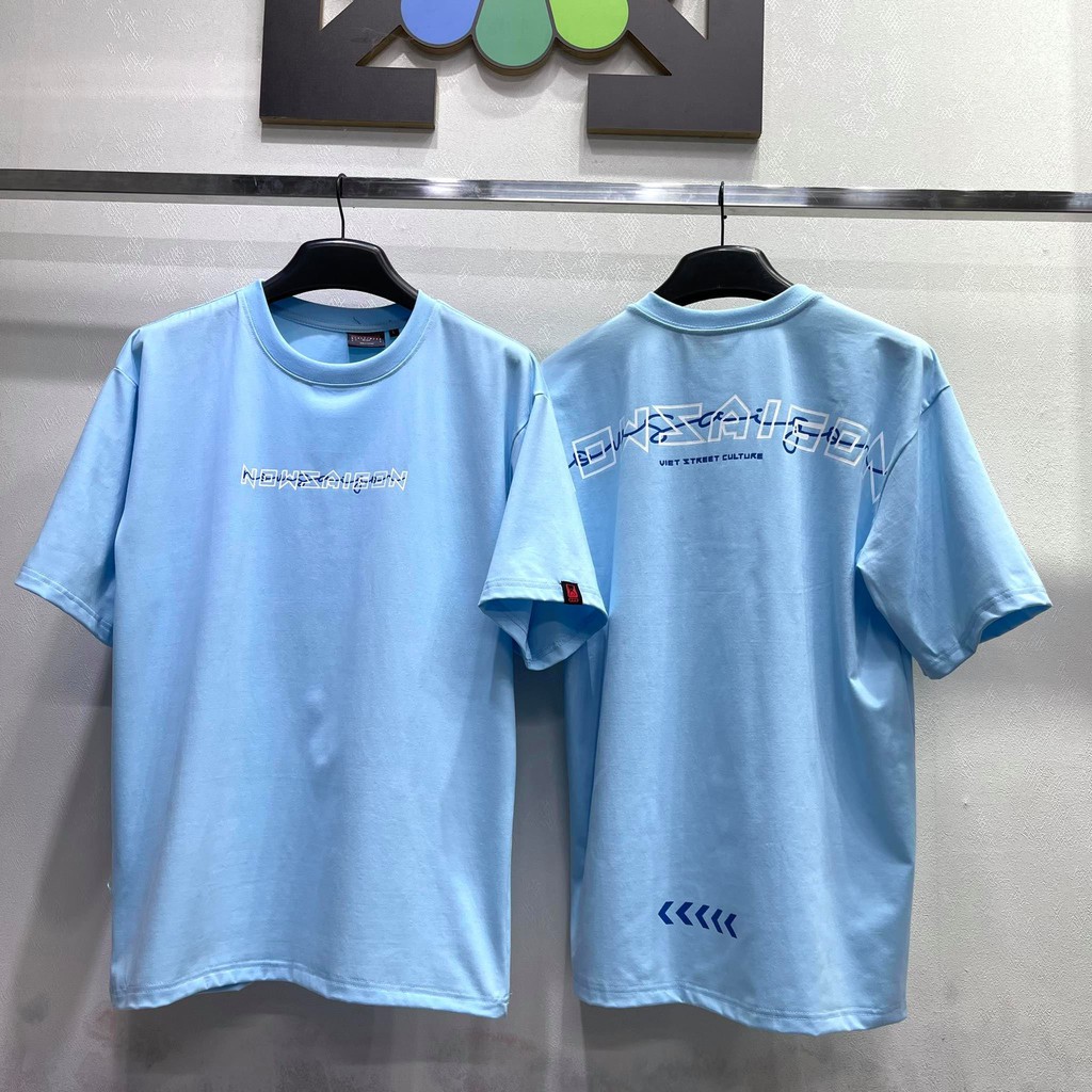 Áo thun now sài gòn SIGNATURE DROP SHOULDER TEE Full tag Nam nữ Kun Shop
