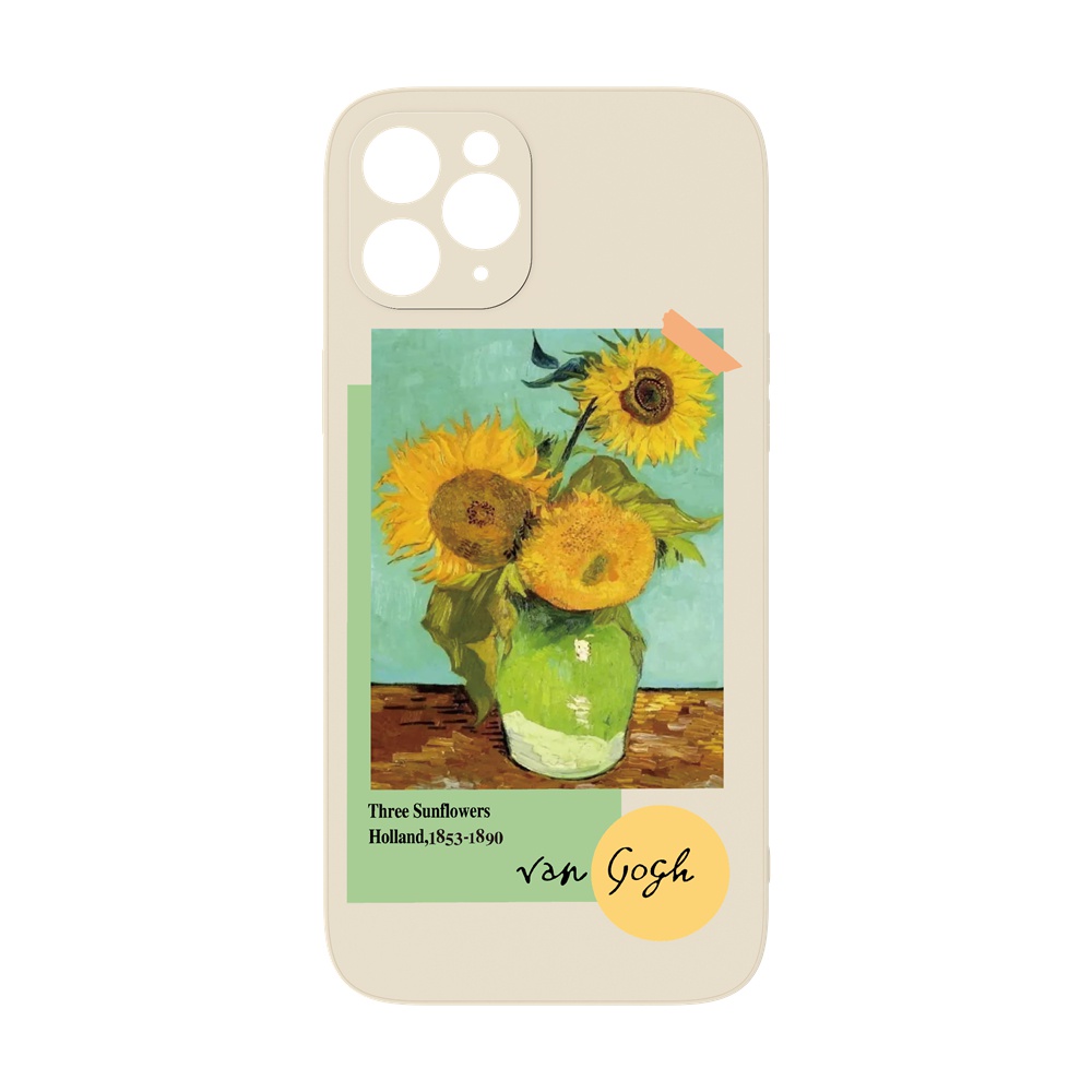 Suntaiho Ốp lưng iphone Ốp Điện Thoại hình tranh sơn dầu hoa hướng dương cho IPHONE 13 11 12 PRO MAX 7 8 PLUS XR X XS MAX SE 2020