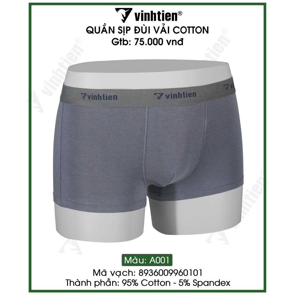 Combo 2 Quần Lót Đùi Nam Cotton Vĩnh Tiến 90