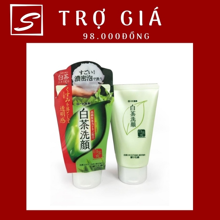 [Auth] Sữa Rửa Mặt Trà Xanh Rohto Shirochasou Green Tea Nhật Bản