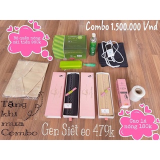 COMBO Ủ NÓNG SIẾT EO BẰNG CAO LÁ NÓNG VỚI GEN SLINE