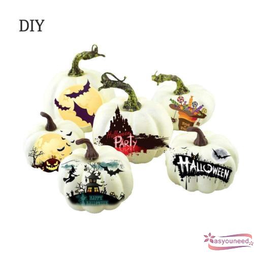 6 quả bí ngô giả bằng xốp trang trí Halloween