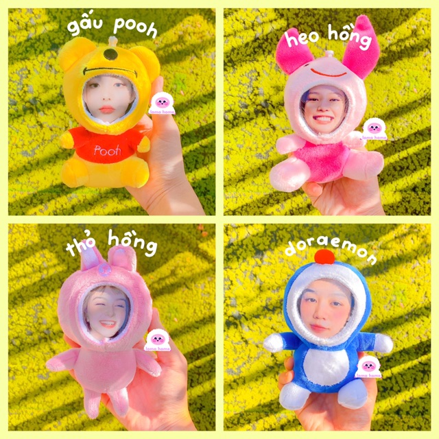 Gấu Bông Móc Khóa In Ảnh Lomo Home