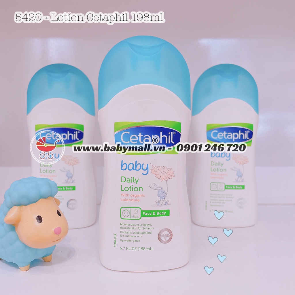 Kem Dưỡng Da Trẻ Em Cetaphil Baby Daily Lotion 198ml 5420