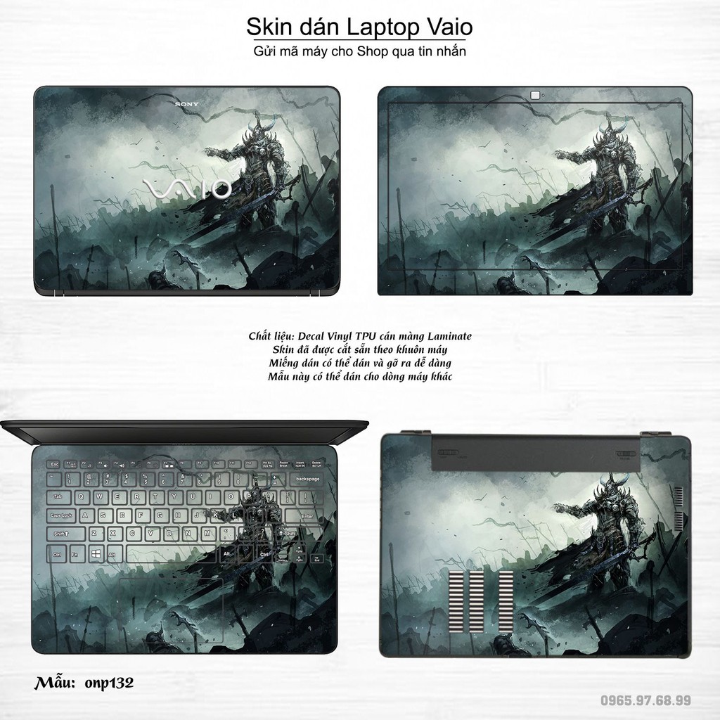 Skin dán Laptop Sony Vaio in hình One Piece nhiều mẫu 15 (inbox mã máy cho Shop)