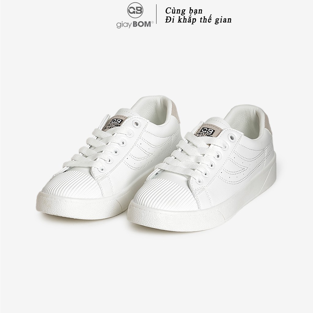 [Mã FAGREEN245 giảm 10% tối đa 30k đơn từ 99k] Giày Bata Nữ giayBOM Basic Da PU Đế Cao 2 cm B1074 | BigBuy360 - bigbuy360.vn