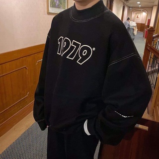 ÁO SWEATER 1979 CỔ CAO CHẤT NỈ NGOẠI FORM RỘNG CẢ NAM NỮA ĐỀU MẶC ĐƯỢC